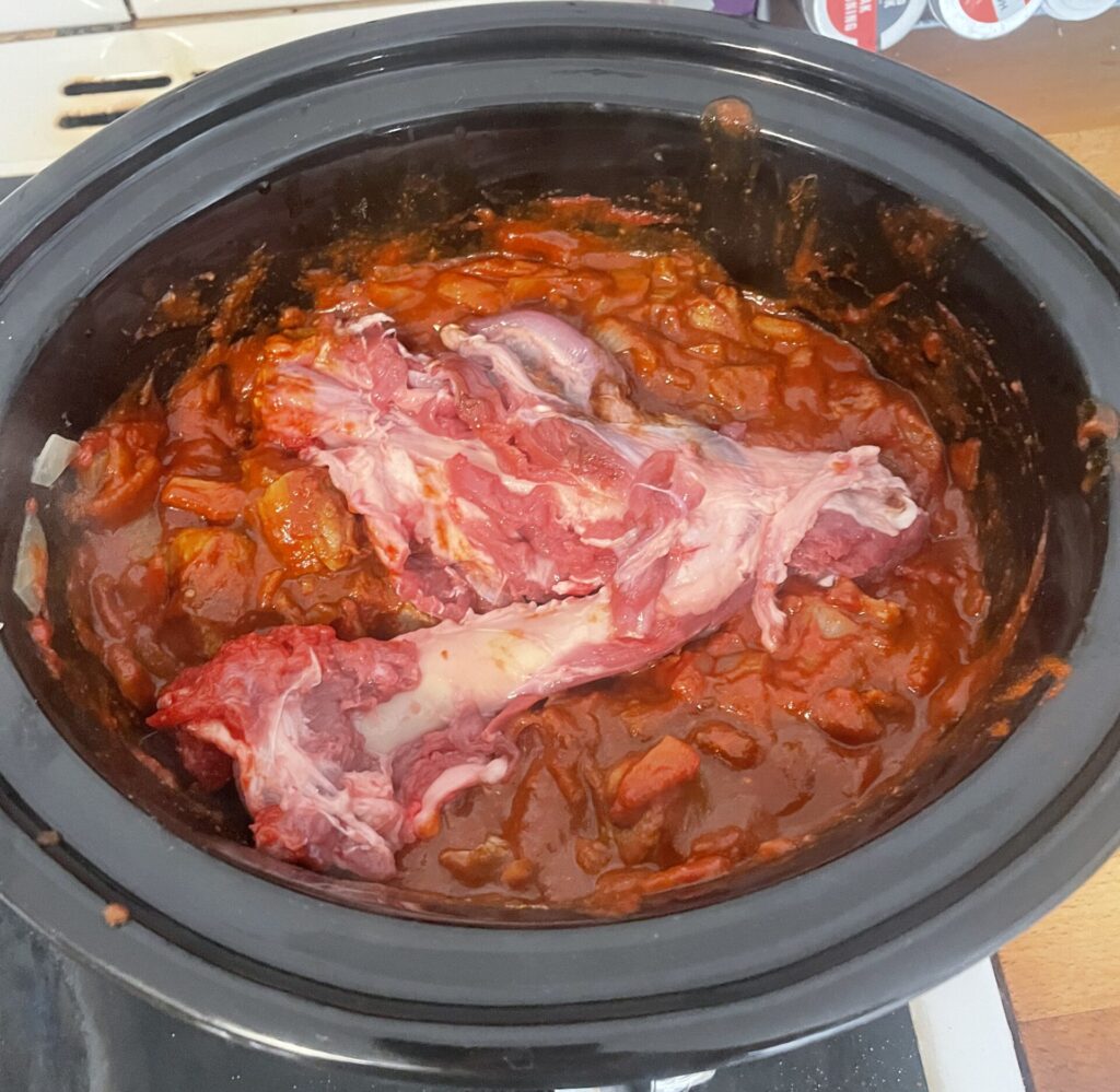 Curried lamb in a slow cooker